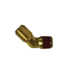 541008A - 45° Brass Elbow Fitting - 5/8 In Push-In X 1/2 In Npt 1
