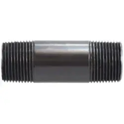 55233 - 4 In X 4 In Pvc Pipe Nipple, 6 In Long, Sch 80, Dark Gray 1