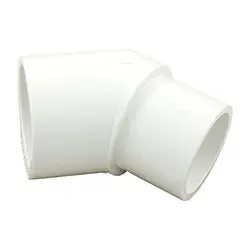 55408 - Pvc 45-Degree Street Elbow, 1-1/4 In Male Spigot X 1-1/4 In Female Socket, Sch 40 1