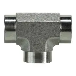 560522 - 1/8 In Fpt Steel Pipe Tee Fitting For Plumbing, 5000 Psi Pressure Rating 1