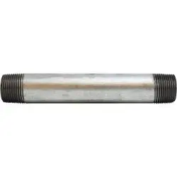 56081 - 3/4 In Mpt X 3/4 In Mpt Galvanized Steel Welded Pipe Nipple, 1-1/2 In Length 1