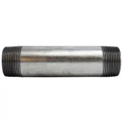 56120 - 1-1/4 In Mpt X 1-1/4 In Mpt Galvanized Steel Pipe Nipple, 1-5/8 In Long 1