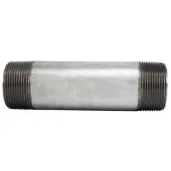 56151 - Galvanized Steel Welded Pipe Nipple, 1-1/2 In Mpt, 8 In Length, Ansi B1.20.1 1