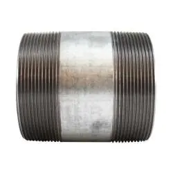 56226 - 4 In Mpt Welded Pipe Nipple, 5-1/2 In Steel, Galvanized Finish 1