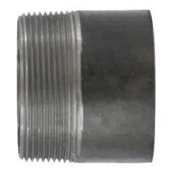 57061T - 1/2 In X 1/2 In Welded Steel Pipe Nipple, 1-1/2 In Length, Toe Connection 1