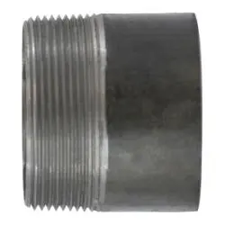 57081T - 3/4 In Toe X 3/4 In Plain End Black Steel Welded Pipe Nipple, 1-1/2 In L 1