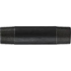 57100 - 1 In X 1 In Steel Welded Pipe Nipple, 1-1/2 In Long, Sch 40, Black Finish 1