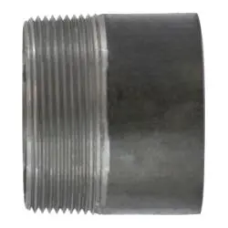 57101T - 1 In X 1 In Plain End Welded Black Steel Pipe Nipple, 2 In Length 1