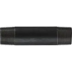 57102 - 1 In Mpt X 1 In Mpt Steel Welded Pipe Nipple, 2-1/2 In L, Black Finish 1