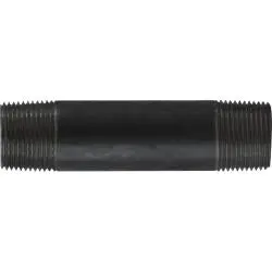 57114 - 1 In Mpt X 1 In Mpt Black Steel Welded Pipe Nipple, 11 In L, 700 Psi 1