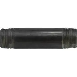 57127 - Steel Welded Pipe Nipple, 1-1/4 In Mpt X 1-1/4 In Mpt, 5 In Length, Black Finish 1