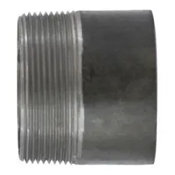 57161T - 2 In X 2 In Steel Welded Pipe Nipple, 2.5 In Length, Plain End, Threaded Outlet 1