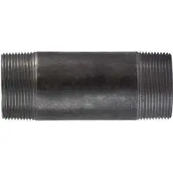 57182 - 2-1/2 In Mpt Welded Pipe Nipple, Steel, 3-1/2 In Length, Black Finish 1