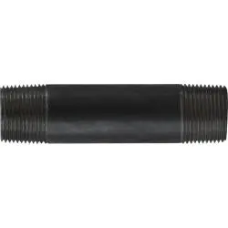 57260 - 1 In Mpt X 1 In Mpt Steel Welded Pipe Nipple, 18 In Length, Sch 40 1