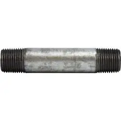 58067 - 4-1/2 In Galvanized Steel Pipe Nipple, 1/2 In Mpt X 1/2 In Mpt, Sch 80 1