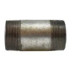 58141 - Galvanized Steel Pipe Nipple 1-1/2 In Mpt X 1-1/2 In Mpt, 2 In Length 1
