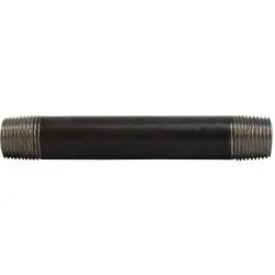 59056Smls - 3/8 In X 12 In Steel Sch 80 Seamless Pipe Nipple With Mpt Connections 1