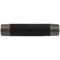 59115Smls - 1 In X 1 In Steel Seamless Pipe Nipple, 12 In Length, High-Pressure Rated 1