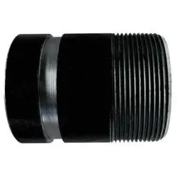 59209Tv - 3 In Threaded X 3 In Grooved Seamless Pipe Nipple, 8 In Length, Black Steel 1