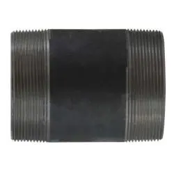 59223Smls - 4 In Mpt X 4 In Mpt Steel Seamless Pipe Nipple, 5 In Long, Sch 80, 300 Lb, Black Finish 1