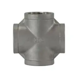 62394 - 3/4-In Female Npt Cross Fitting In Durable 304 Stainless Steel 1