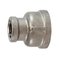 62440 - 1-In X 3/8-In 304 Stainless Steel Reducing Coupling, 150 Lb Pressure Class 1