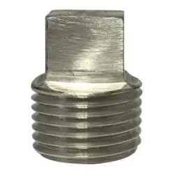 62670B1 - 1/8 In Mpt 304 Stainless Steel Barstock Square Head Plug 1