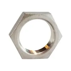 62710 - 3 In Hex Locknut, 3-8 Thread, 304 Stainless Steel 1