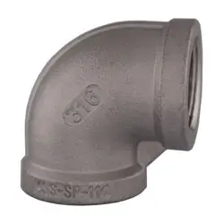 63102Ms - 90-Degree Elbow Fitting - 3/8 In Npt Stainless Steel, 150 Psig 1