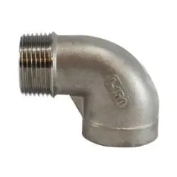 63162 - 3/8 In Mnpt X 3/8 In Fnpt Stainless Steel 90° Street Elbow Fitting 1