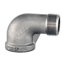 63167Ms - 1-1/2 In Male Npt X 1-1/2 In Female Npt 90-Degree Street Elbow Fitting, 316 Stainless Steel 1
