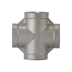 63392 - 316 Stainless Steel Cross Fitting With Four 3/8 In Fpt Connections 1