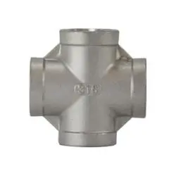 63393 - 316 Stainless Steel Cross Fitting, 1/2 In Fpt X 1/2 In Fpt X 1/2 In Fpt X 1/2 In Fpt 1