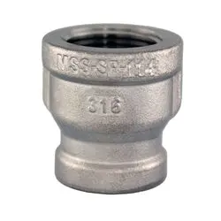 63441Ms - 1-In X 1/2-In Npt 316 Stainless Steel Reducing Coupling 1