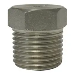 63630B1 - 1/8 In Mpt 316 Stainless Steel Barstock Hex Head Plug For High Pressure Use 1