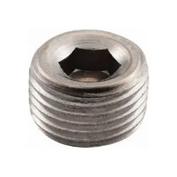 63762B1 - 3/8 In Male Npt 316 Stainless Steel Hex Socket Countersunk Plug 1