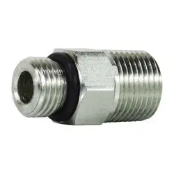 6401108 - 5/8-In Male O-Ring Boss X 1/2-In Male Nptf Steel Straight Adapter 1