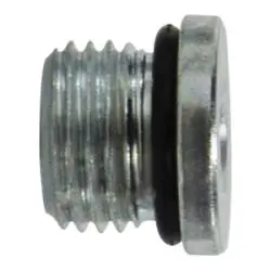 6408Ho3 - 3/16 In Male O-Ring Boss Hollow Hex Plug, Steel, 4500 Psi, 375°F 1