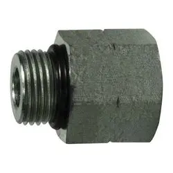 6410O2416 - Steel Reducer/Expander Fitting - 1-1/2 In Male O-Ring Boss To 1 In Female O-Ring Boss 1