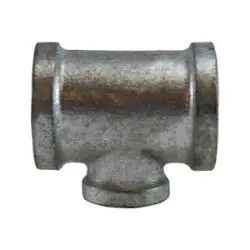 64303 - 1-1/4 In Fpt X 1-1/4 In Fpt X 3/4 In Fpt Malleable Iron Reducing Tee 1