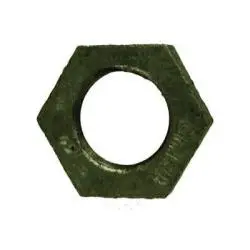 64708 - 2 In Galvanized Malleable Iron Hex Locknut With Thread Size 2-11-1/2 1