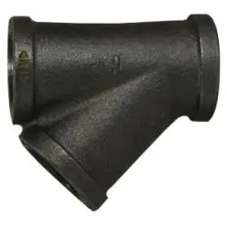 64963 - Galvanized Iron Lateral Wye Fitting - 1/2 In Fpt X 1/2 In Fpt X 1/2 In Fpt 1