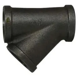 64969 - 2-1/2 In Fpt Malleable Iron Lateral Wye With Galvanized Finish 1