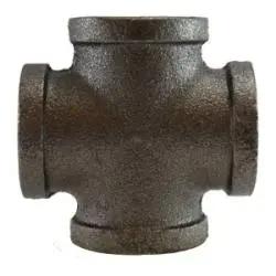 65396 - Malleable Iron Cross Fitting, 1-1/4 In Fpt X 1-1/4 In Fpt X 1-1/4 In Fpt X 1-1/4 In Fpt 1