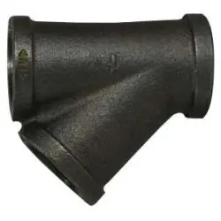 65966 - 1-1/4 In Fpt Malleable Iron Lateral Wye Fitting, Ansi B16.3, 300 Psi Pressure Rating 1
