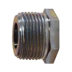 66502 - Steel Zinc-Plated Reducer Hex Bushing 3/8 In Mpt X 1/4 In Fpt 1
