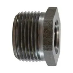 67500 - 1/4 In Mpt X 1/8 In Fpt Carbon Steel Hex Bushing, 0.63 In Long, 0.62 In Hex Size 1
