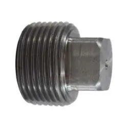67669 - 1/16 In Mnpt Carbon Steel Solid Square Head Plug, 150-300 Psi, -20 To 350°F 1