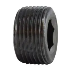 67760 - 1/16 In Mnpt Hex Socket Countersunk Plug, Carbon Steel, Black Finish 1