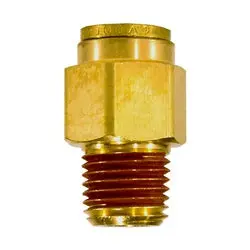 681206M - Brass D.O.T. Male Connector, 12Mm Push-To-Connect & 3/8 In Male Bspt 1